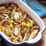 Lemon Roasted Fennel with Breadcrumbs, Oranges and Raisins