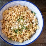 Mexican Street Corn Pasta Salad in a serving bowl.